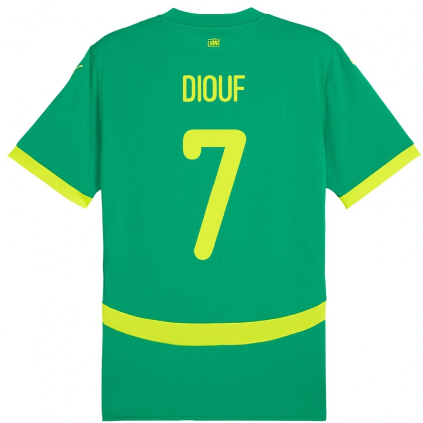 Danxen Dzieci Senegal Oumar Diouf #7 Zielony Wyjazdowa Koszulka 24-26 Koszulki Klubowe
