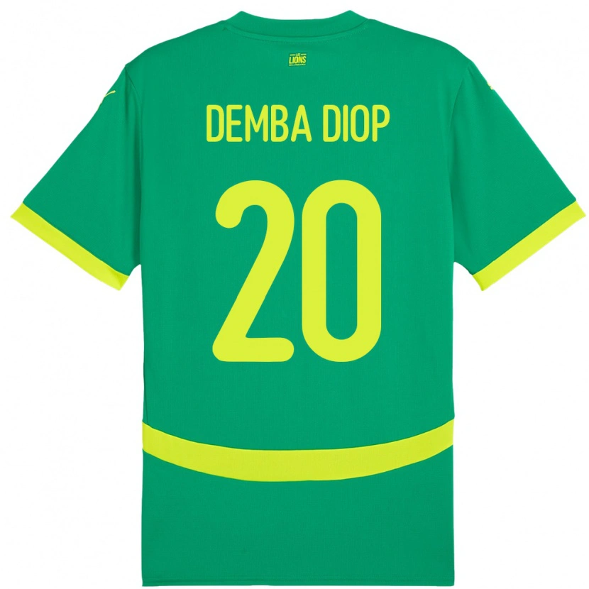 Danxen Dzieci Senegal Pape Demba Diop #20 Zielony Wyjazdowa Koszulka 24-26 Koszulki Klubowe