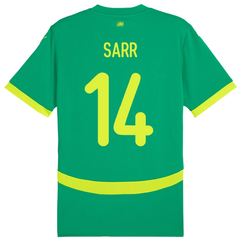 Danxen Dzieci Senegal Pape Sarr #14 Zielony Wyjazdowa Koszulka 24-26 Koszulki Klubowe