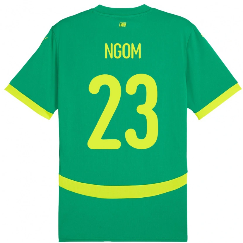 Danxen Dzieci Senegal Astou Ngom #23 Zielony Wyjazdowa Koszulka 24-26 Koszulki Klubowe