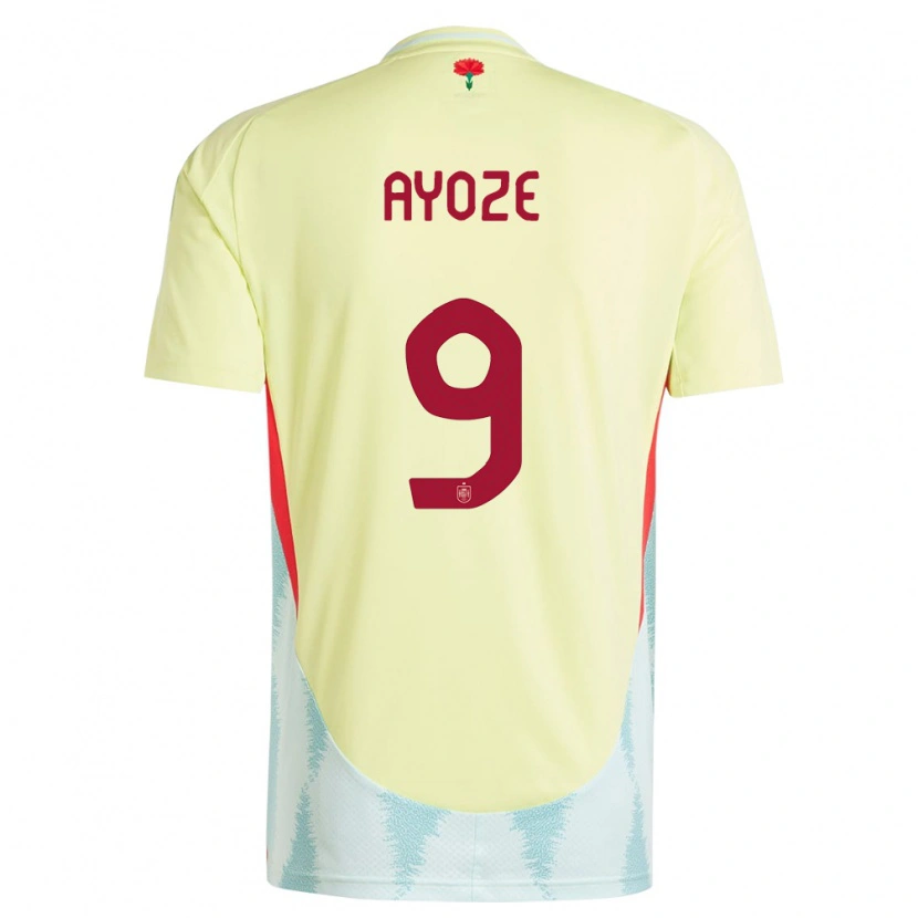 Danxen Dzieci Hiszpania Ayoze Pérez #9 Żółty Wyjazdowa Koszulka 24-26 Koszulki Klubowe
