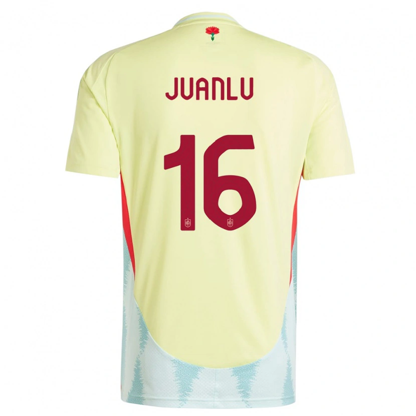 Danxen Dzieci Hiszpania Juanlu Sánchez #16 Żółty Wyjazdowa Koszulka 24-26 Koszulki Klubowe