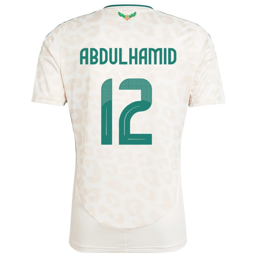 Danxen Dzieci Arabia Saudyjska Saud Abdulhamid #12 Biały Wyjazdowa Koszulka 24-26 Koszulki Klubowe