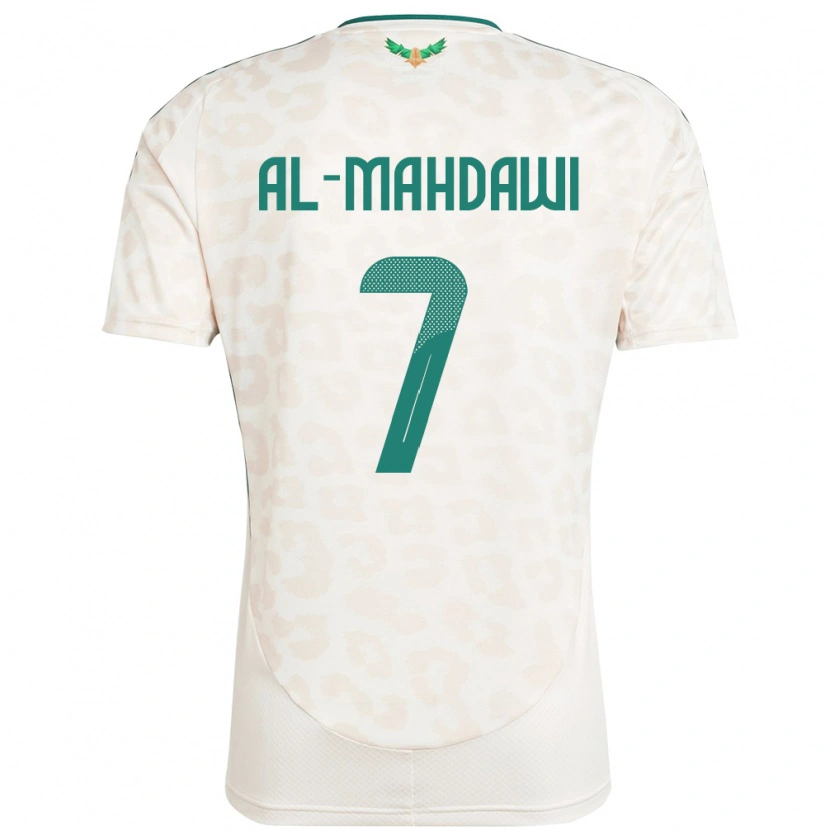 Danxen Dzieci Arabia Saudyjska Ali Al-Mahdawi #7 Biały Wyjazdowa Koszulka 24-26 Koszulki Klubowe