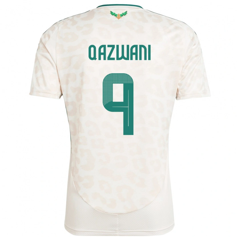 Danxen Dzieci Arabia Saudyjska Ali Qazwani #9 Biały Wyjazdowa Koszulka 24-26 Koszulki Klubowe