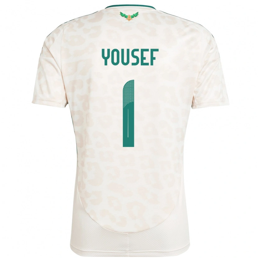 Danxen Dzieci Arabia Saudyjska Hamed Yousef #1 Biały Wyjazdowa Koszulka 24-26 Koszulki Klubowe