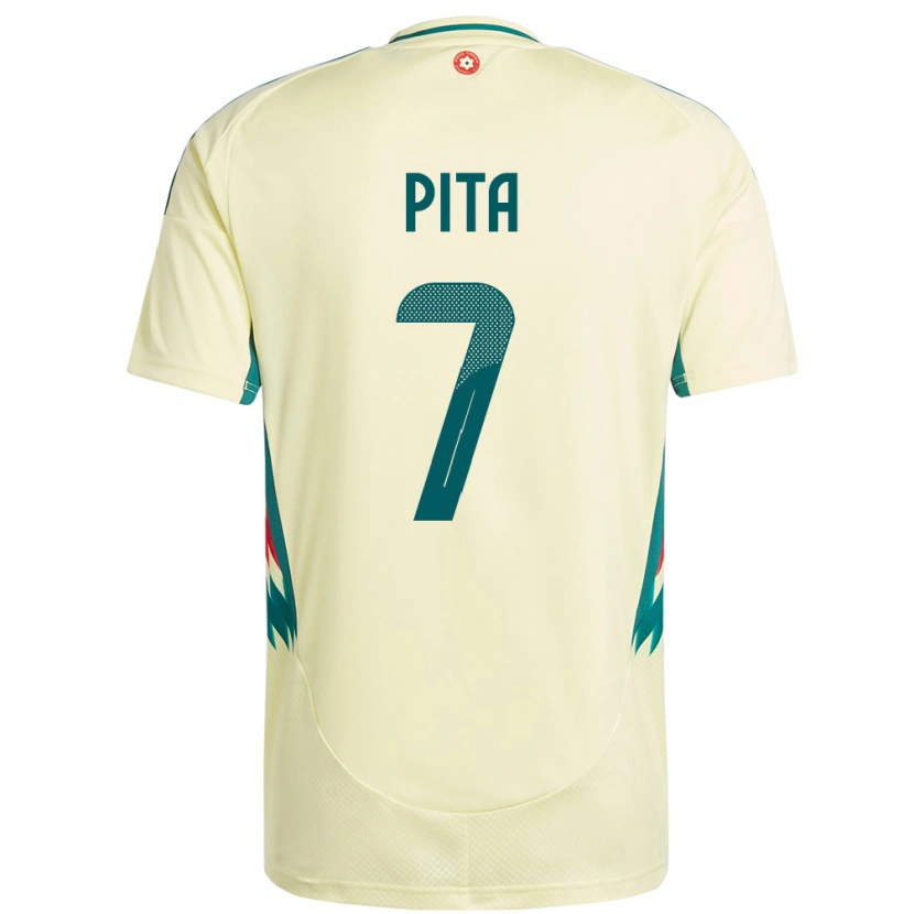 Danxen Dzieci Walia Shea Pita #7 Beżowy Żółty Wyjazdowa Koszulka 24-26 Koszulki Klubowe