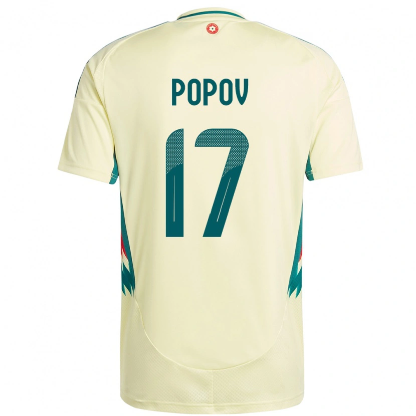 Danxen Dzieci Walia Chris Popov #17 Beżowy Żółty Wyjazdowa Koszulka 24-26 Koszulki Klubowe