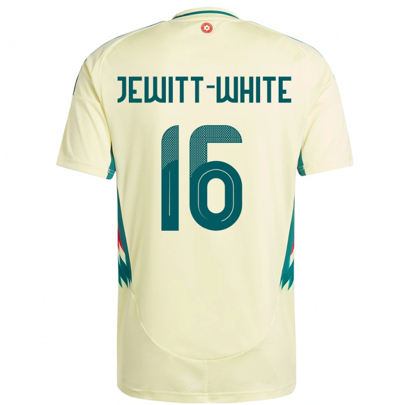Danxen Dzieci Walia Harry Jewitt White #16 Beżowy Żółty Wyjazdowa Koszulka 24-26 Koszulki Klubowe