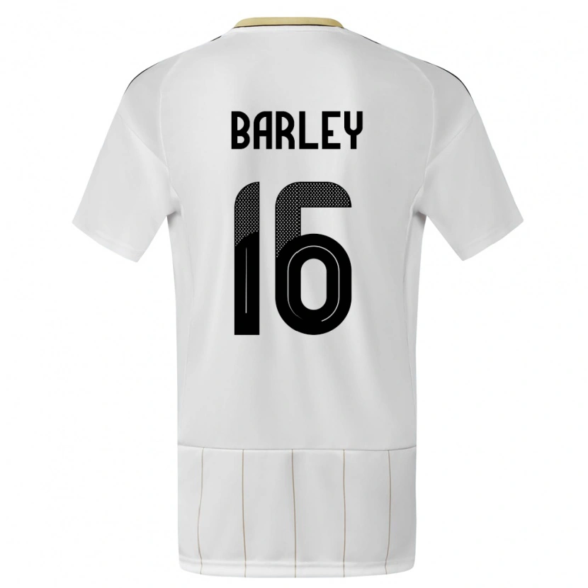 Danxen Dzieci Kostaryka Ethan Barley #16 Biały Wyjazdowa Koszulka 24-26 Koszulki Klubowe
