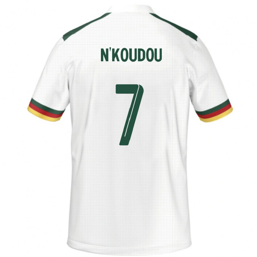 Danxen Dzieci Kamerun Georges-Kevin N'koudou #7 Biały Wyjazdowa Koszulka 24-26 Koszulki Klubowe