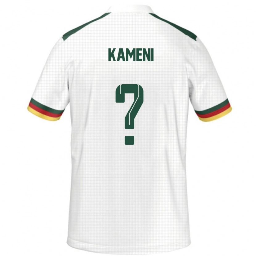Danxen Dzieci Kamerun Junior Kameni #0 Biały Wyjazdowa Koszulka 24-26 Koszulki Klubowe