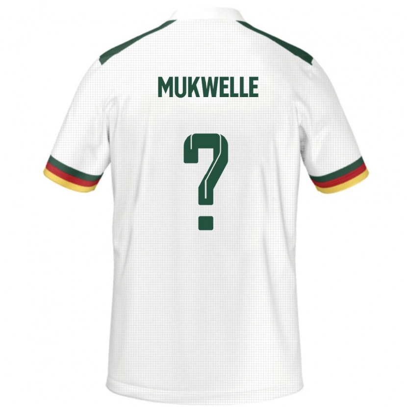 Danxen Dzieci Kamerun William Mukwelle #0 Biały Wyjazdowa Koszulka 24-26 Koszulki Klubowe