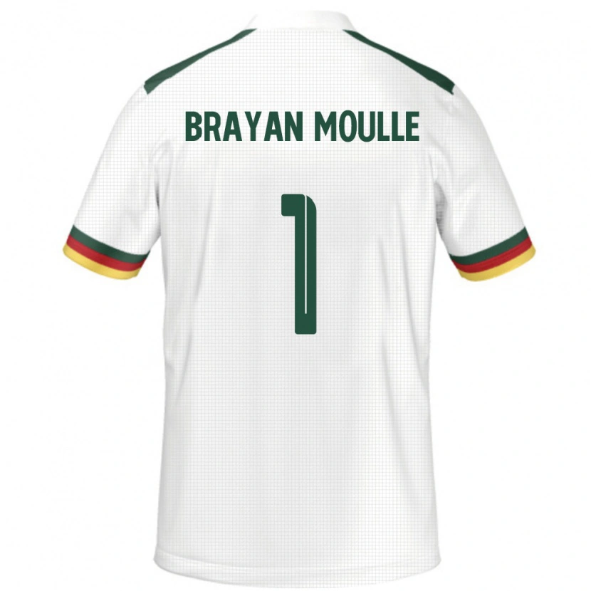 Danxen Dzieci Kamerun Jason Brayan Moulle #1 Biały Wyjazdowa Koszulka 24-26 Koszulki Klubowe