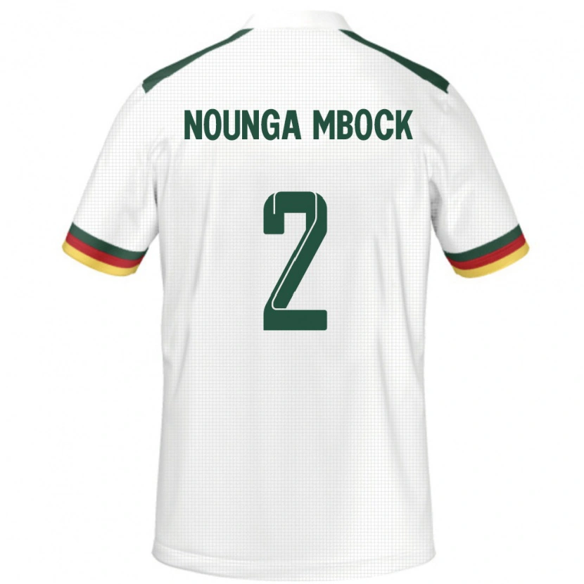 Danxen Dzieci Kamerun Eiffrel Hernandez Nounga Mbock #2 Biały Wyjazdowa Koszulka 24-26 Koszulki Klubowe