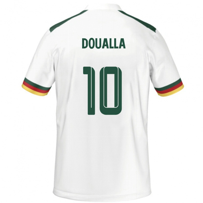 Danxen Dzieci Kamerun Nathan Doualla #10 Biały Wyjazdowa Koszulka 24-26 Koszulki Klubowe