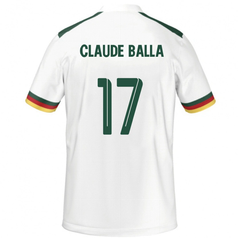 Danxen Dzieci Kamerun Henri Claude Balla #17 Biały Wyjazdowa Koszulka 24-26 Koszulki Klubowe