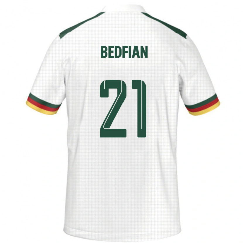 Danxen Dzieci Kamerun Wilfried Bedfian #21 Biały Wyjazdowa Koszulka 24-26 Koszulki Klubowe