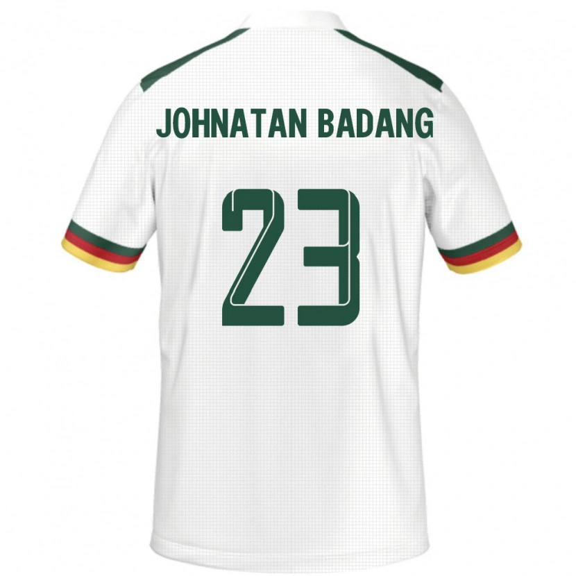 Danxen Dzieci Kamerun Cédric Johnatan Badang #23 Biały Wyjazdowa Koszulka 24-26 Koszulki Klubowe