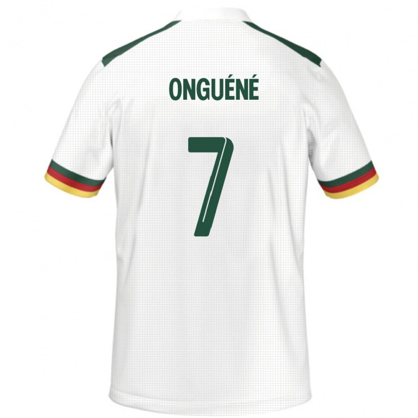 Danxen Dzieci Kamerun Gabrielle Onguene #7 Biały Wyjazdowa Koszulka 24-26 Koszulki Klubowe