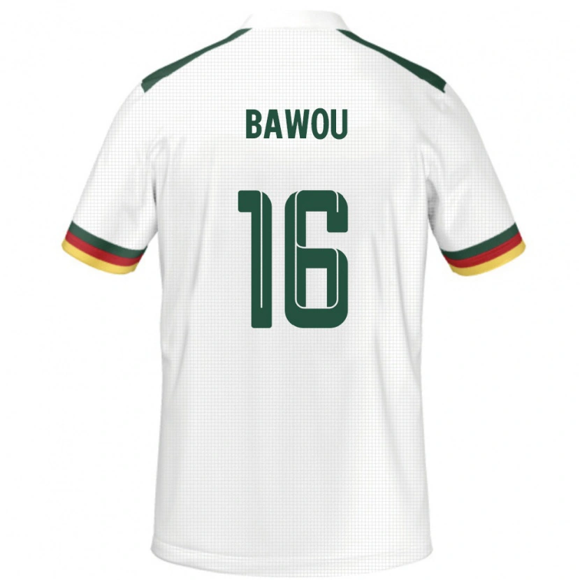 Danxen Dzieci Kamerun Ange Bawou #16 Biały Wyjazdowa Koszulka 24-26 Koszulki Klubowe