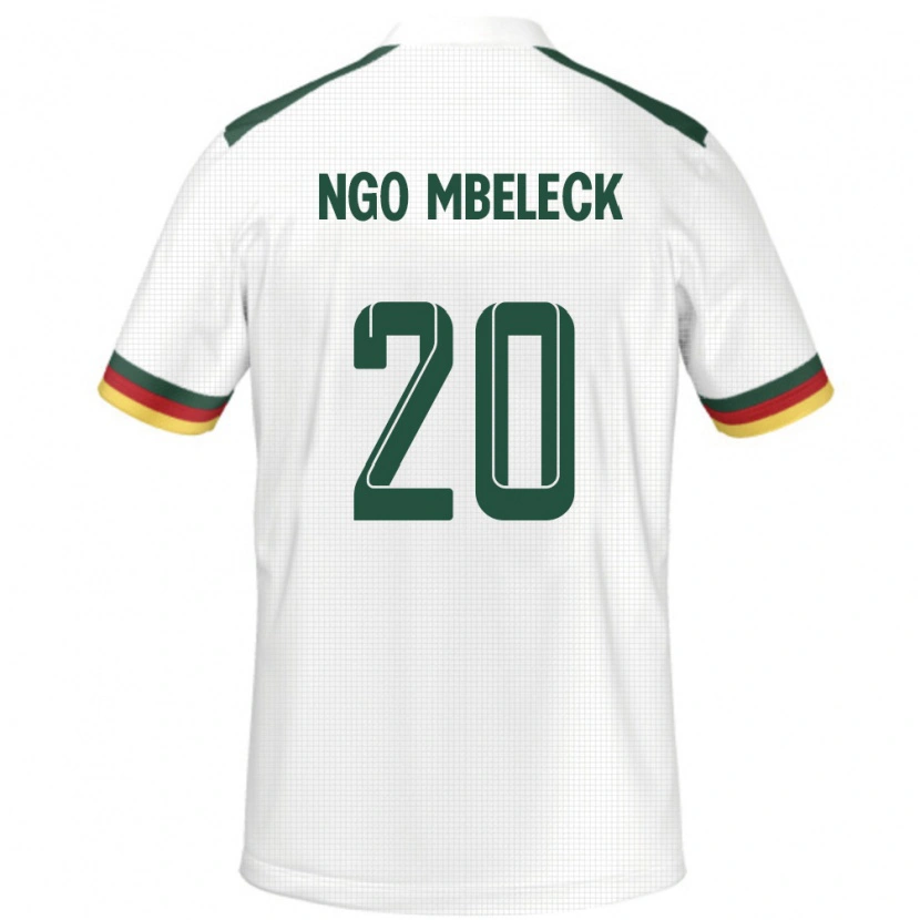 Danxen Dzieci Kamerun Genevieve Ngo Mbeleck #20 Biały Wyjazdowa Koszulka 24-26 Koszulki Klubowe