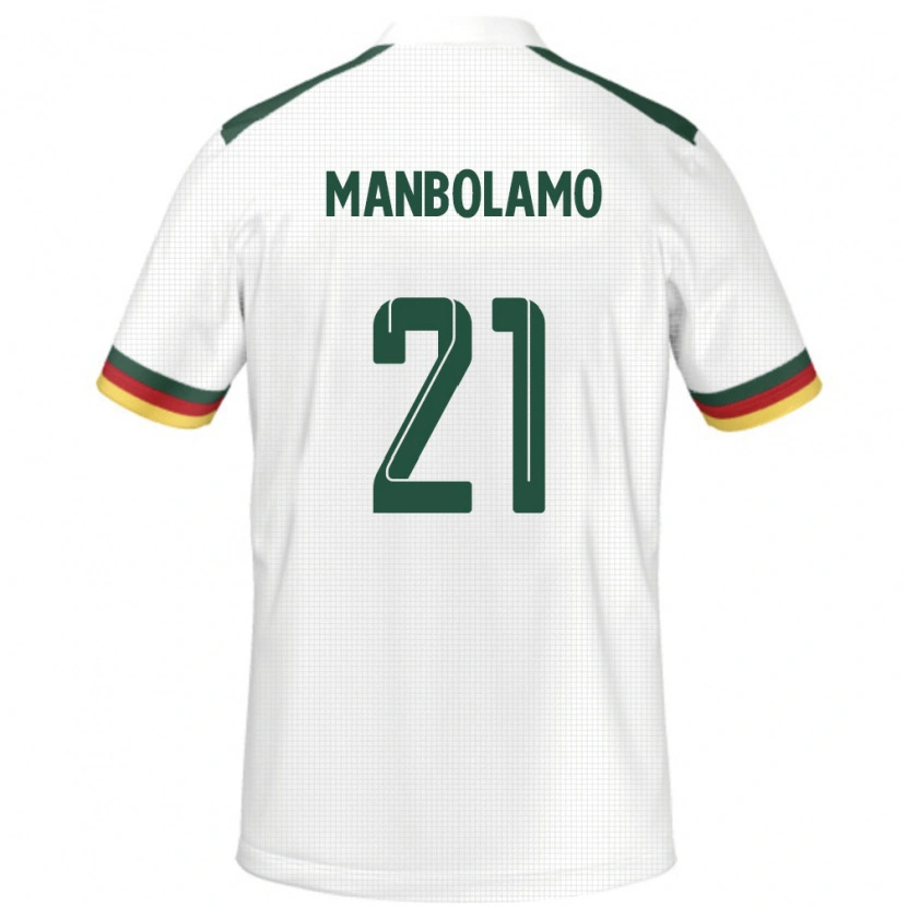 Danxen Dzieci Kamerun Eliane Manbolamo #21 Biały Wyjazdowa Koszulka 24-26 Koszulki Klubowe