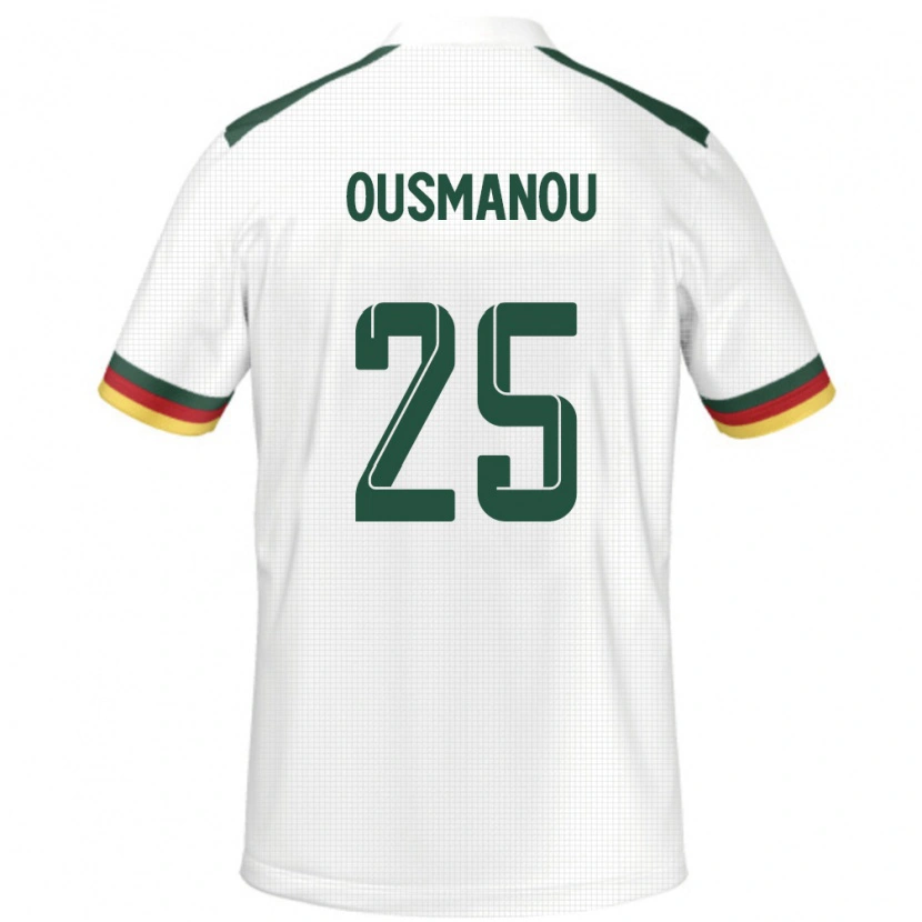 Danxen Dzieci Kamerun Doudou Ousmanou #25 Biały Wyjazdowa Koszulka 24-26 Koszulki Klubowe
