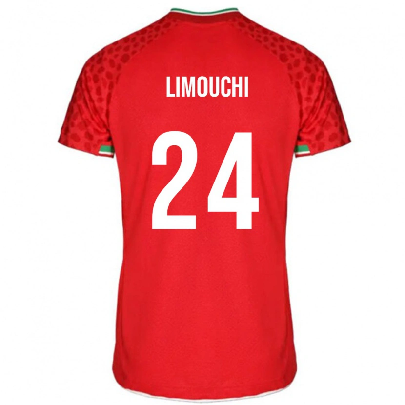 Danxen Dzieci Iran Mehdi Limouchi #24 Czerwony Wyjazdowa Koszulka 24-26 Koszulki Klubowe