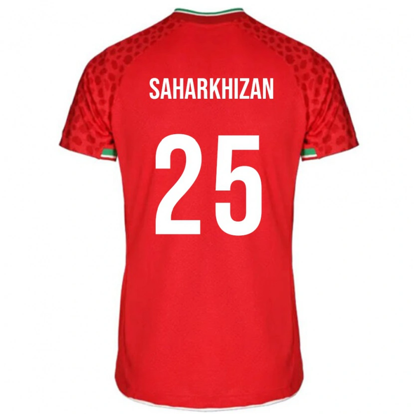 Danxen Dzieci Iran Saeid Saharkhizan #25 Czerwony Wyjazdowa Koszulka 24-26 Koszulki Klubowe