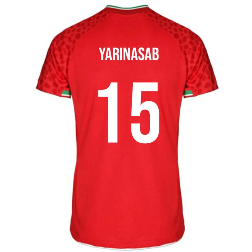 Danxen Dzieci Iran Alireza Yarinasab #15 Czerwony Wyjazdowa Koszulka 24-26 Koszulki Klubowe