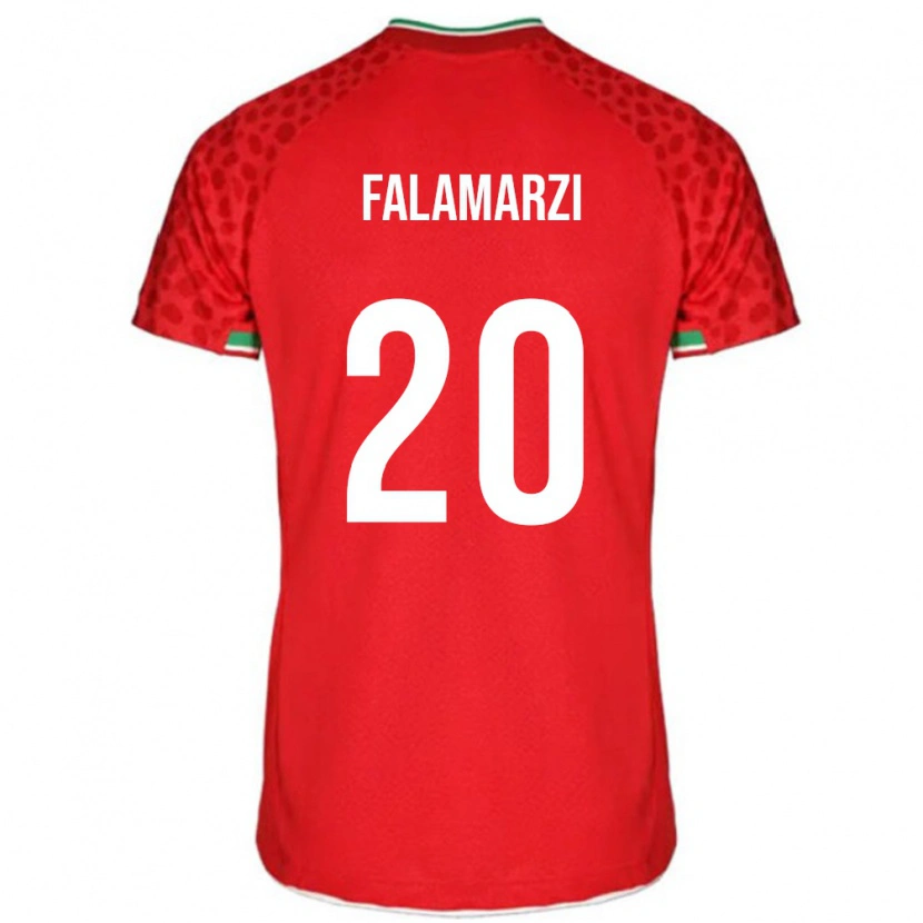 Danxen Dzieci Iran Esmaeil Falamarzi #20 Czerwony Wyjazdowa Koszulka 24-26 Koszulki Klubowe