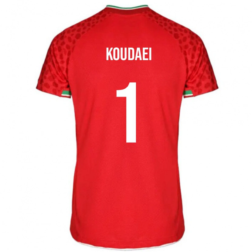 Danxen Dzieci Iran Zohreh Koudaei #1 Czerwony Wyjazdowa Koszulka 24-26 Koszulki Klubowe