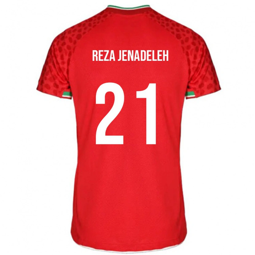 Danxen Dzieci Iran Ahmad Reza Jenadeleh #21 Czerwony Wyjazdowa Koszulka 24-26 Koszulki Klubowe