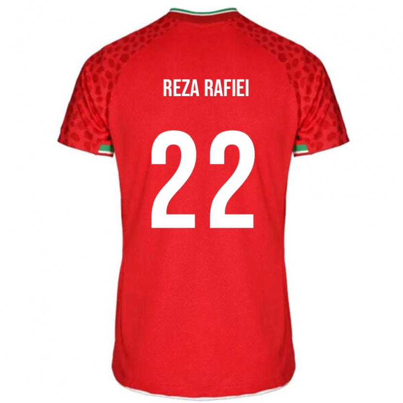 Danxen Dzieci Iran Amir Reza Rafiei #22 Czerwony Wyjazdowa Koszulka 24-26 Koszulki Klubowe