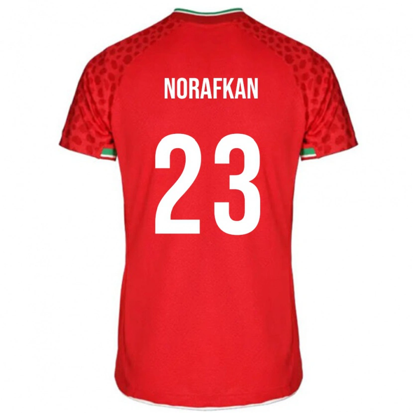 Danxen Dzieci Iran Omid Norafkan #23 Czerwony Wyjazdowa Koszulka 24-26 Koszulki Klubowe
