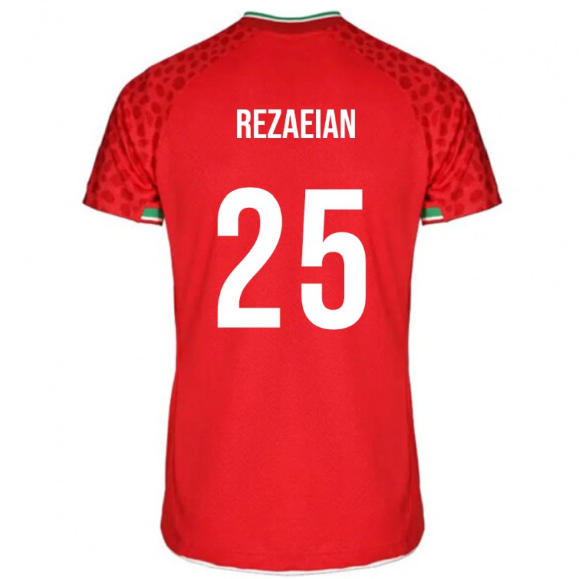 Danxen Dzieci Iran Ramin Rezaeian #25 Czerwony Wyjazdowa Koszulka 24-26 Koszulki Klubowe