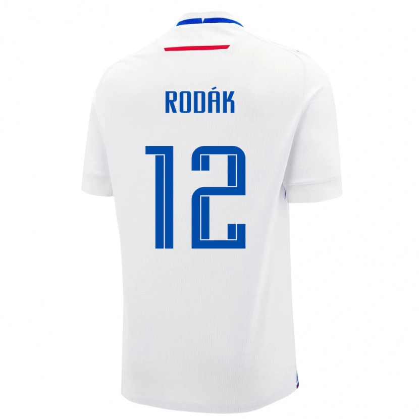 Danxen Dzieci Słowacja Marek Rodák #12 Biały Wyjazdowa Koszulka 24-26 Koszulki Klubowe