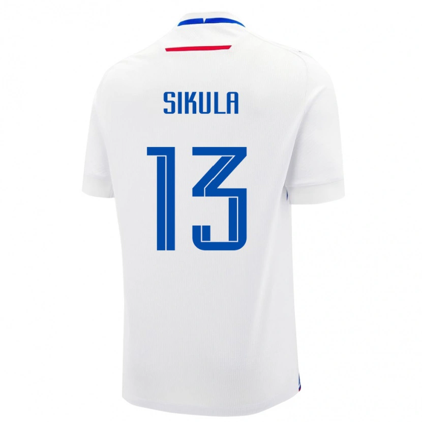 Danxen Dzieci Słowacja Nicolas Sikula #13 Biały Wyjazdowa Koszulka 24-26 Koszulki Klubowe