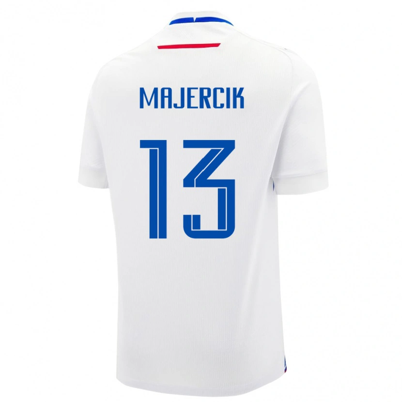Danxen Dzieci Słowacja Peter Majercik #13 Biały Wyjazdowa Koszulka 24-26 Koszulki Klubowe