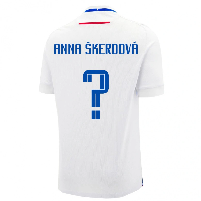 Danxen Dzieci Słowacja Sofia Anna Škerdová #0 Biały Wyjazdowa Koszulka 24-26 Koszulki Klubowe
