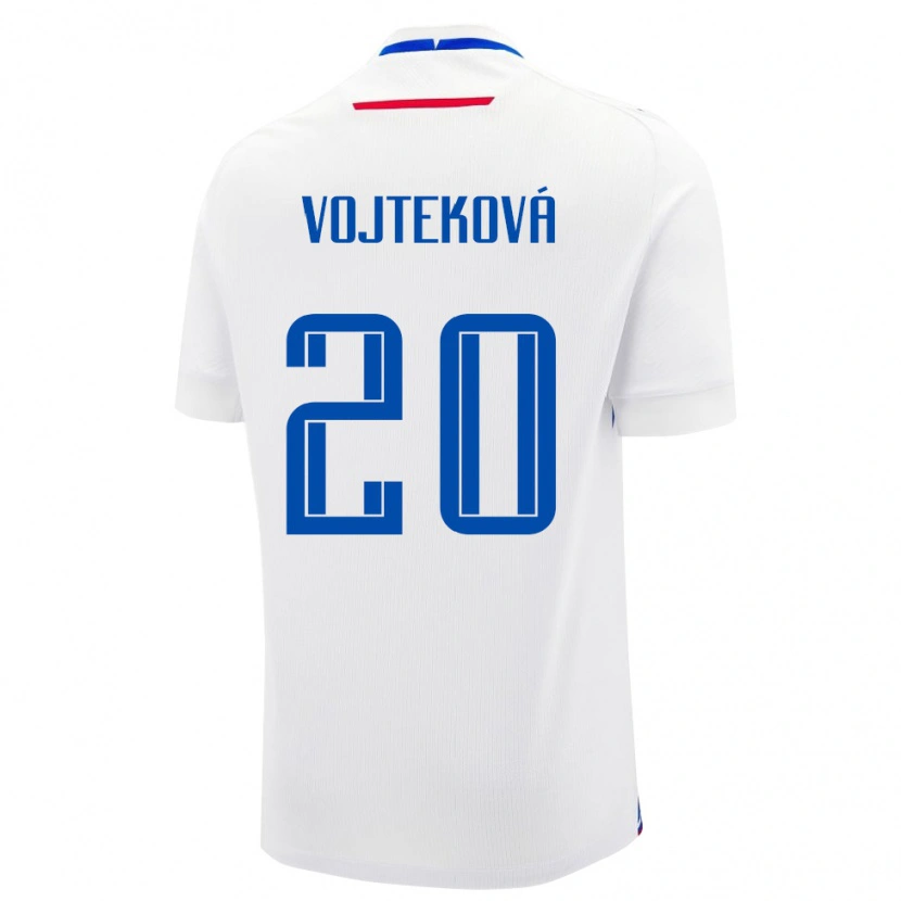 Danxen Dzieci Słowacja Jana Vojteková #20 Biały Wyjazdowa Koszulka 24-26 Koszulki Klubowe