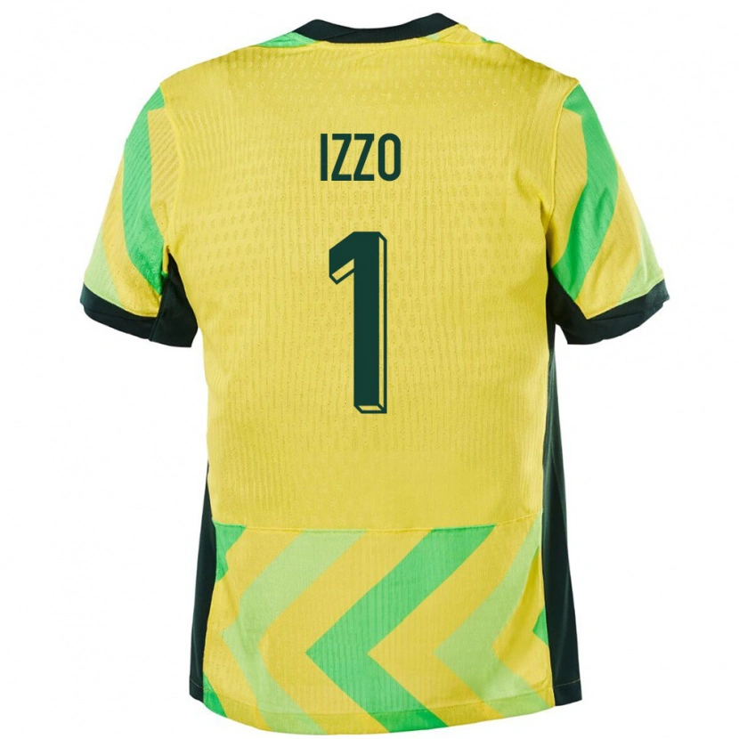 Danxen Męski Australia Paul Izzo #1 Złoty Domowa Koszulka 24-26 Koszulki Klubowe