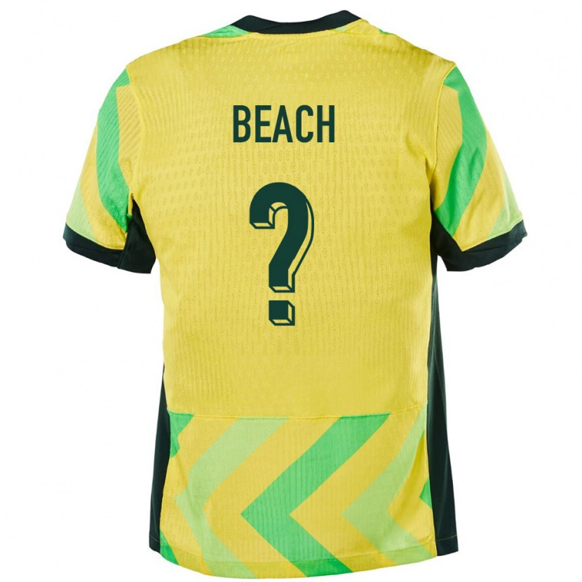 Danxen Męski Australia Patrick Beach #0 Złoty Domowa Koszulka 24-26 Koszulki Klubowe