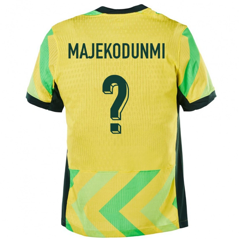 Danxen Męski Australia Kaelan Majekodunmi #0 Złoty Domowa Koszulka 24-26 Koszulki Klubowe