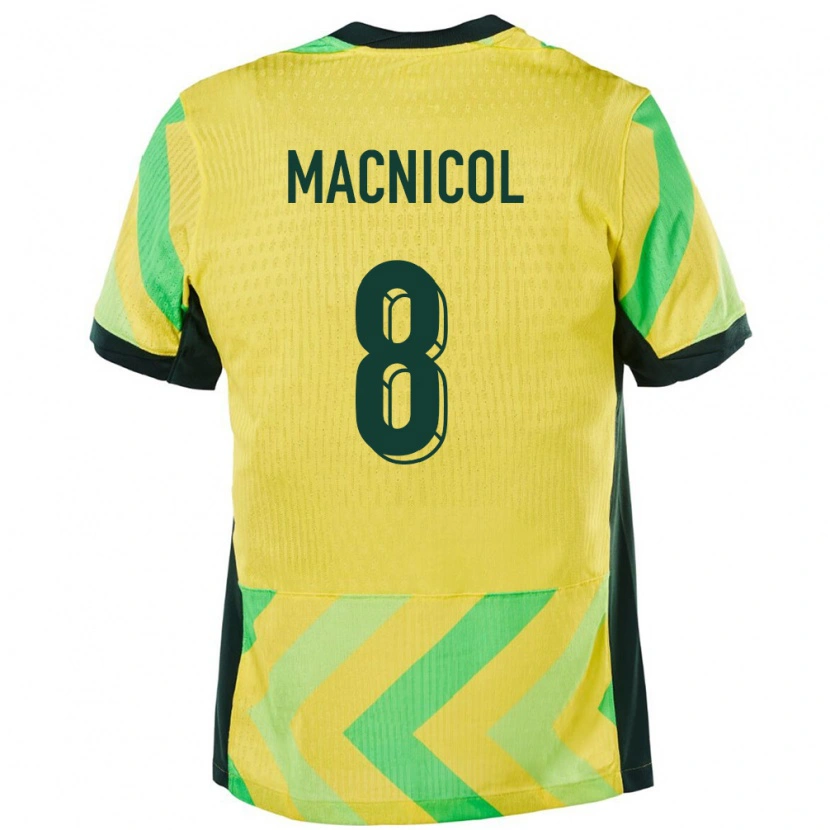 Danxen Męski Australia Quinn Macnicol #8 Złoty Domowa Koszulka 24-26 Koszulki Klubowe