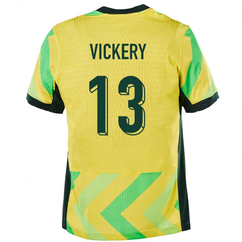 Danxen Męski Australia Luke Vickery #13 Złoty Domowa Koszulka 24-26 Koszulki Klubowe