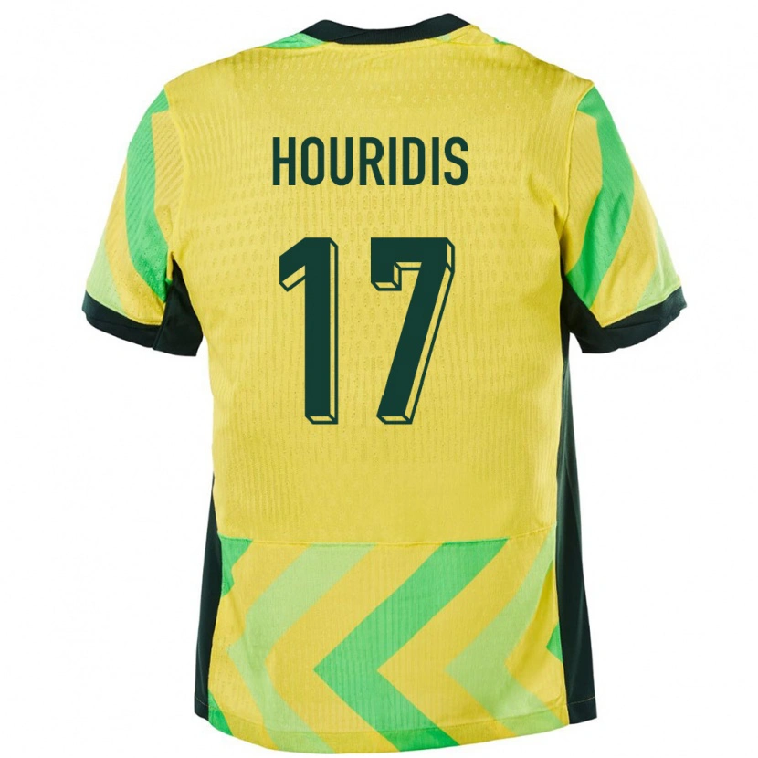 Danxen Męski Australia Alexander Houridis #17 Złoty Domowa Koszulka 24-26 Koszulki Klubowe