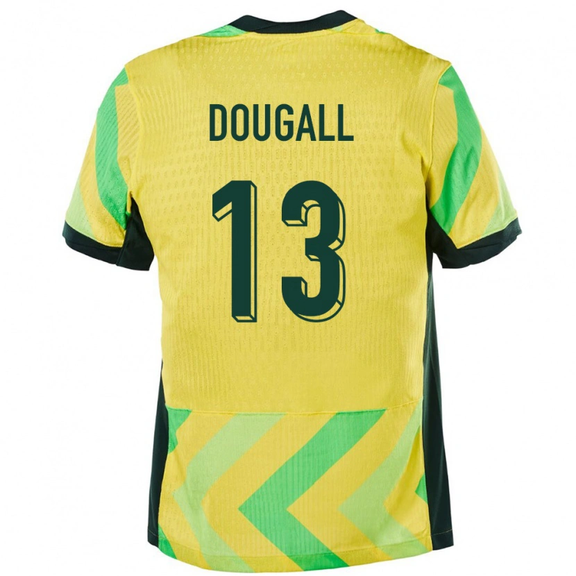 Danxen Męski Australia Kenny Dougall #13 Złoty Domowa Koszulka 24-26 Koszulki Klubowe