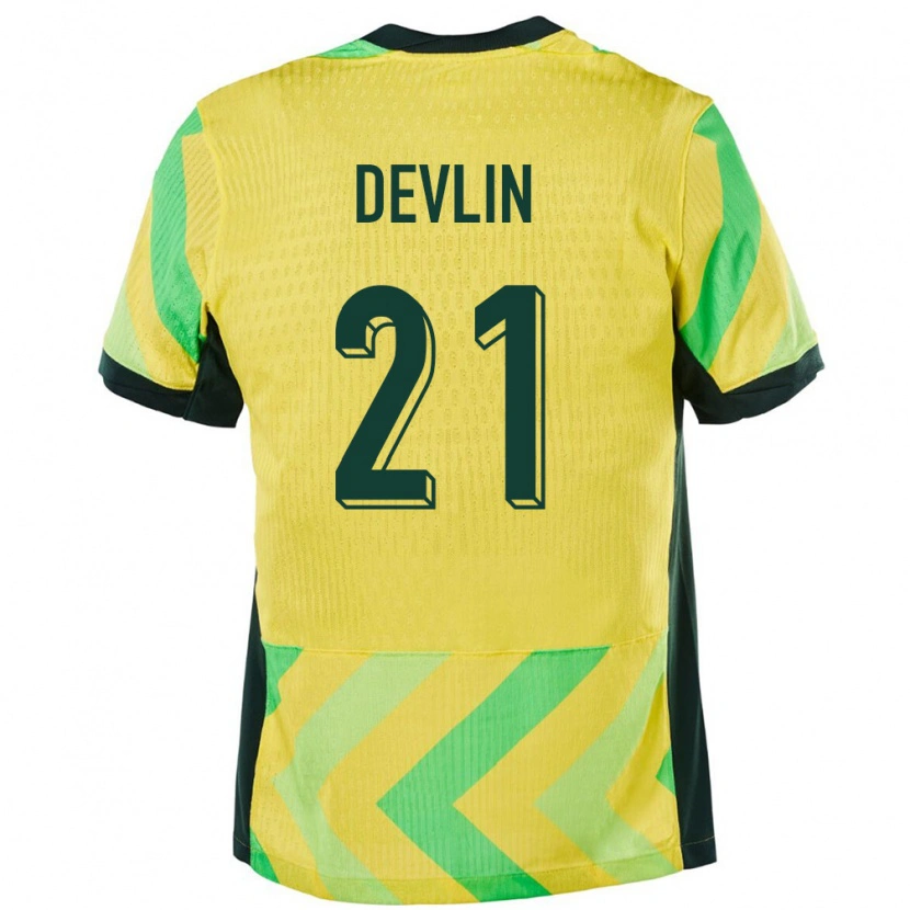 Danxen Męski Australia Cameron Devlin #21 Złoty Domowa Koszulka 24-26 Koszulki Klubowe
